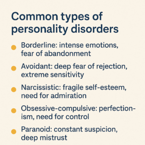Common Types of Personality Disorders